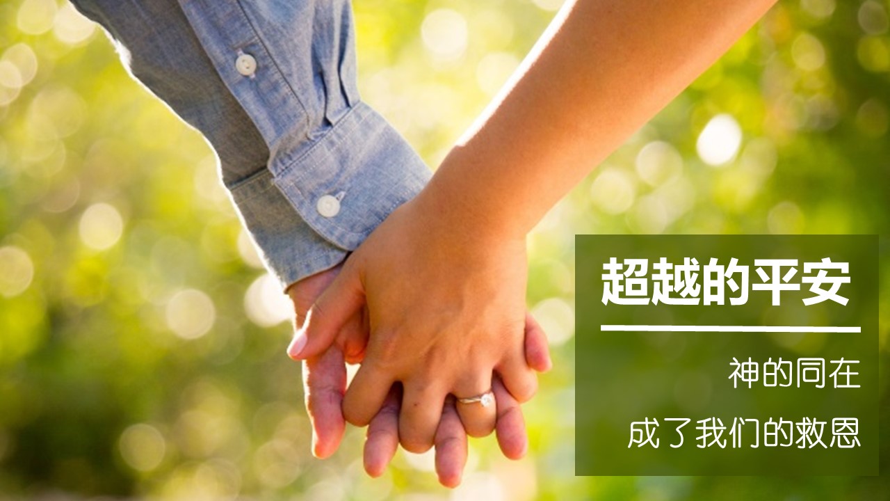 基督的使命-21. 作我们的平安